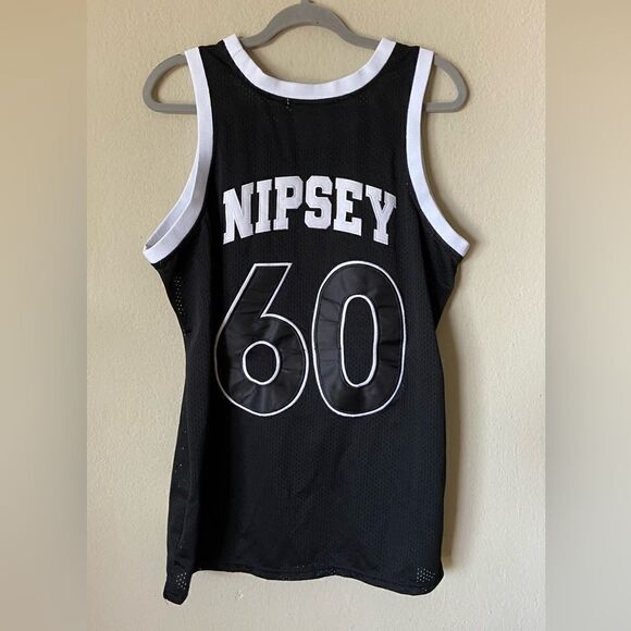 Kekamlas Head Gear Nipsey Hussle Victory Lap Black Jersey Size L - Picture 6 of 9